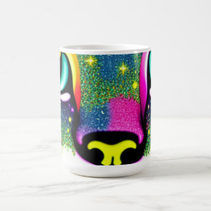 Katzen-Gesicht Nahaufnahme Pop Art Kaffeetasse