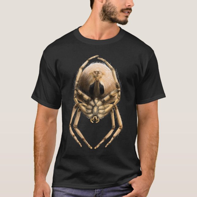 Katzen-Gesicht-Radnetzspinne T-Shirt (Vorderseite)