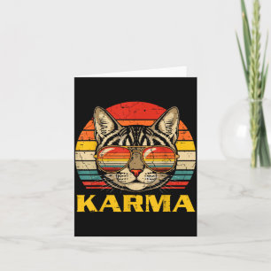 Katzen Gesicht Sungles Karma Lustige Kätzchen Kiti Karte