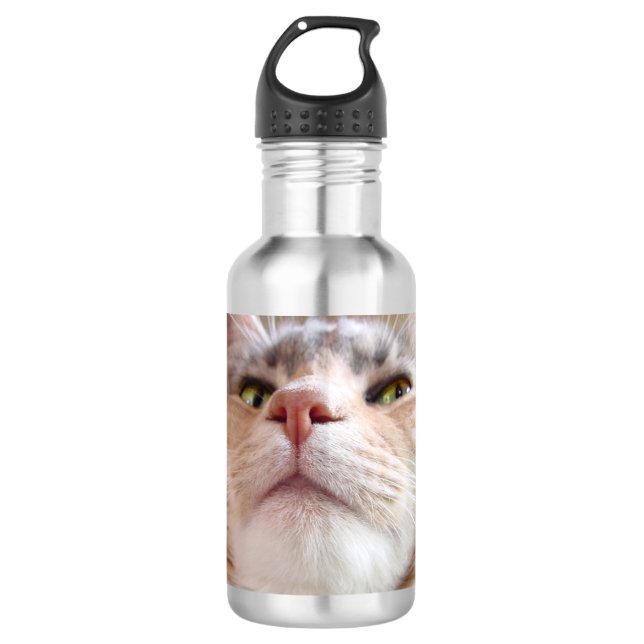 Katzen-Gesicht Trinkflasche (Vorderseite)