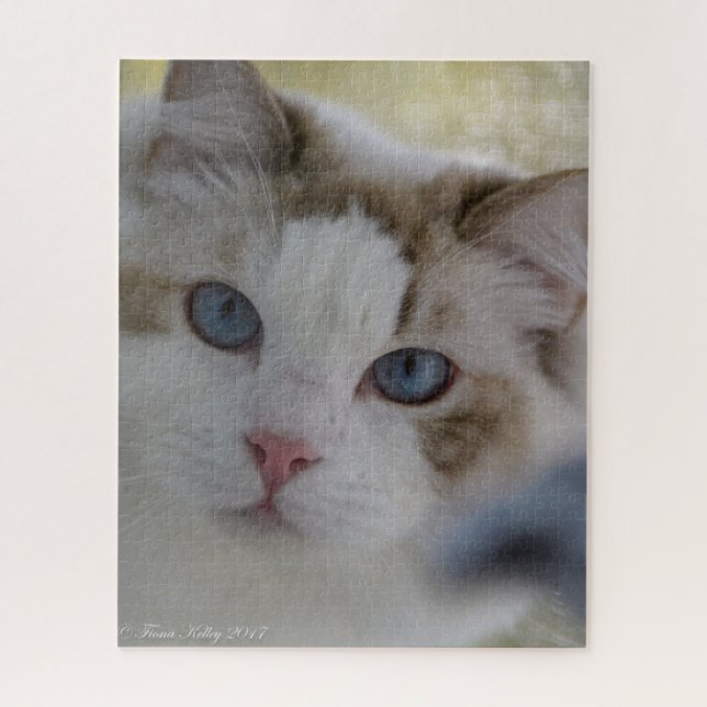 Katzen-Gesichts-Puzzlespiel (Vertikal)