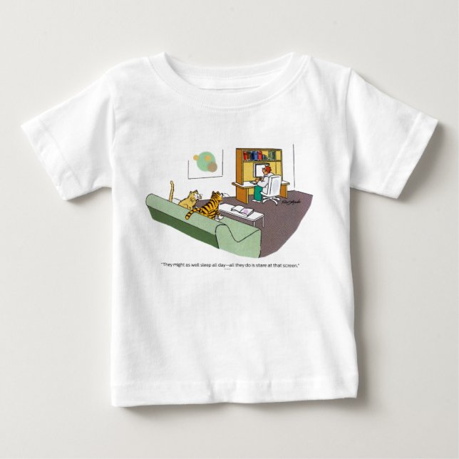 Katzen-Gespräch Baby T-shirt (Vorderseite)