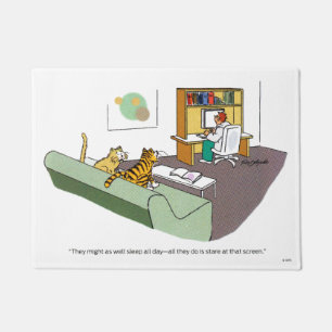 Katzen-Gespräch Fußmatte