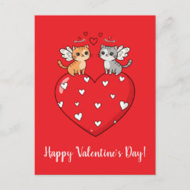 Katzen Glücklicher Valentinstag! Postkarte
