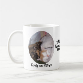 Katzen Größere Liebe Zwei Foto und Namen Kaffeetasse