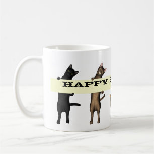 Katzen-Gruppe wünscht alles Gute zum Geburtstag Kaffeetasse
