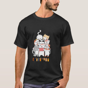 Katzen-Gruppendesign T-Shirt