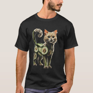 Katzen-Gurken-Lustiges-Katzenliebhaber-Design T-Shirt