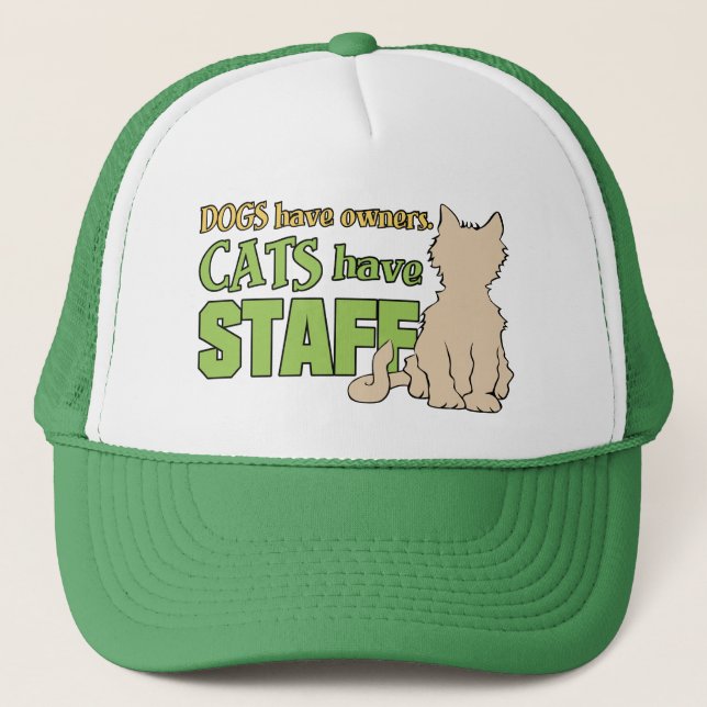 KATZEN HABEN MITARBEITER TRUCKERKAPPE (Vorderseite)