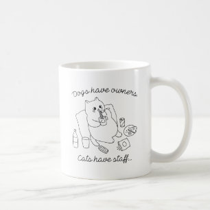 Katzen haben Personal Kaffeetasse