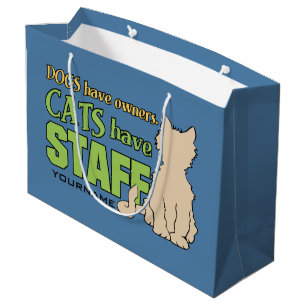 KATZEN HABEN personalisierte Geschenktaschen Große Geschenktüte