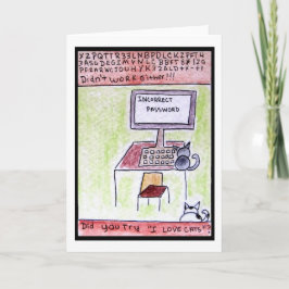 Katzen-Hacker-Karte Karte