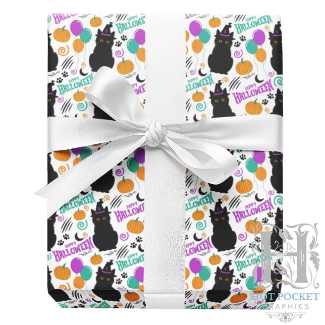 Katzen Halloween Geschenkpapier (Von Creator hochgeladen)