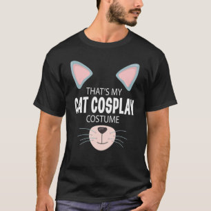 Katzen-Halloween-Kostüm für einen faulen Cosplayer T-Shirt