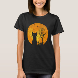 Katzen-Halloween-Kostüm Retro-Katzenliebhaber Grus T-Shirt