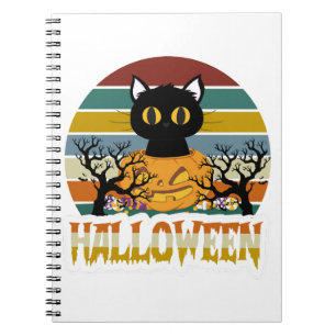 Katzen Halloween Notizblock