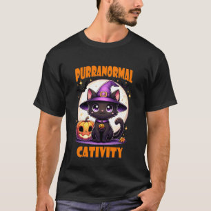 Katzen Halloween Übernatürliche Aktivität T-Shirt