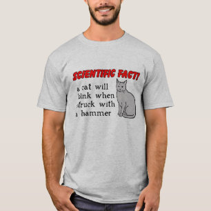 Katzen Hammer Lustiges Shirt Humor