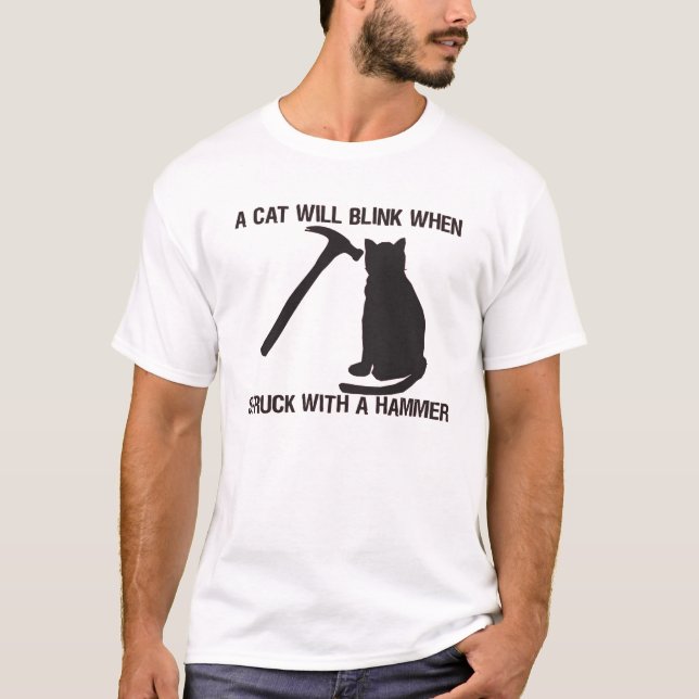 Katzen-Hammer T-Shirt (Vorderseite)