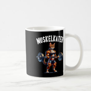 Katzen-Hantel-Design für Bodybuilder Bodybuilding Kaffeetasse