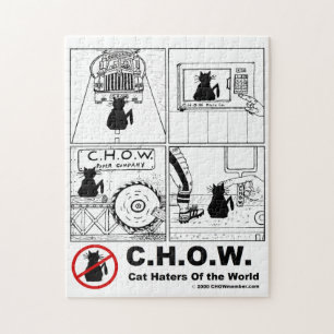 Katzen-Hasser des Weltpuzzlespiels