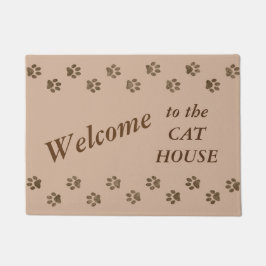 Katzen-Haus-Willkommen Fußmatte