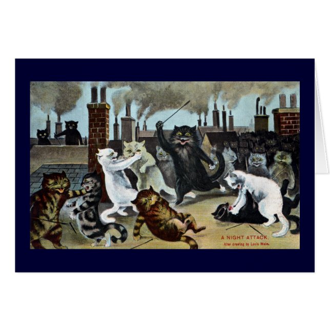 Katzen-Herzog It Out auf einer Dachspitze (Vorderseite (Horizontal))