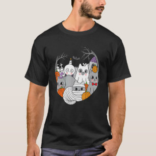 Katzen-Hexen-Mumie Faules Halloween-Kostüm Süße Ka T-Shirt