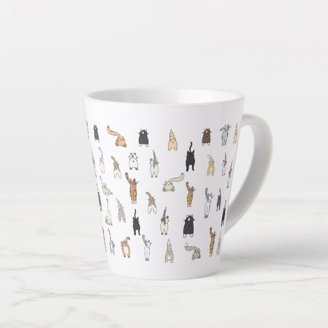 Katzen-Hintern, Crazy Cat Lady, Kitten-Hintern, lu Milchtasse (Rechte Ecke)