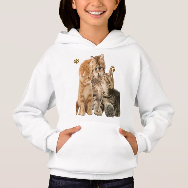 Katzen Hoodie (Vorderseite)