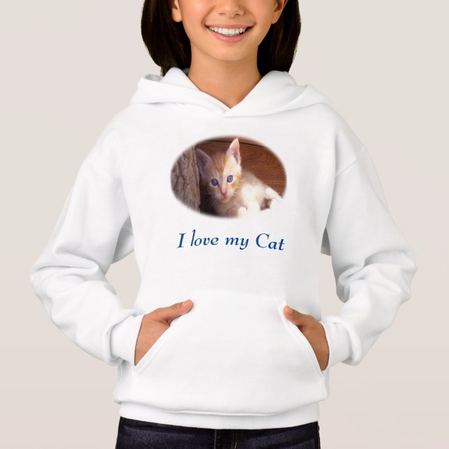 Katzen Hoodie (Vorderseite)