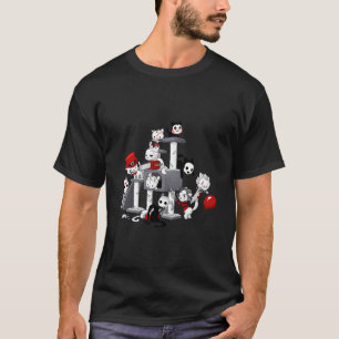 Katzen-Horrorfilme Halloween für Katze Kätzchen T-Shirt