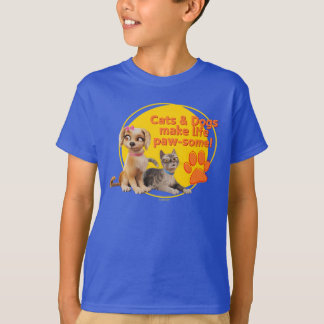 Katzen & Hunde machen das Leben zum Kinderspiel! T-Shirt