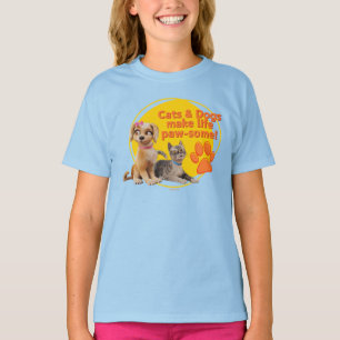 Katzen & Hunde machen das Leben zum Kinderspiel! T-Shirt