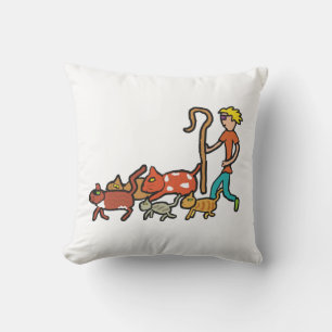 Katzen hüten kissen
