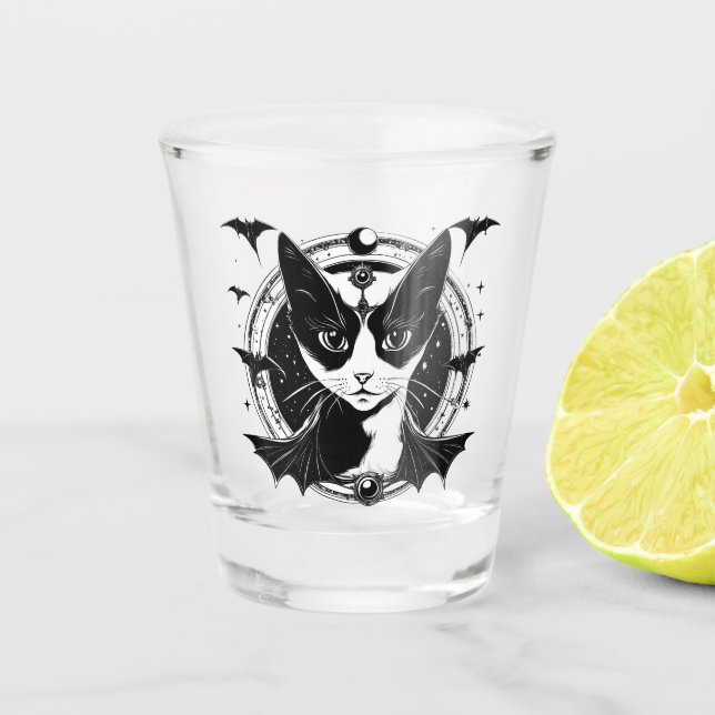 Katzen I Schnapsglas (Vorderseite)