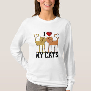 Katzen: Ich Liebe meine Katzen T-Shirt