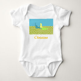 Katzen im grasbewachsenen Baby-Bodysuit Baby Strampler