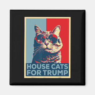 Katzen im Haus für Trump 2024 Magnet