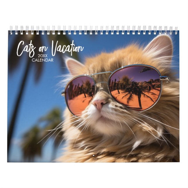 Katzen im Urlaub Kalender (Titelbild)