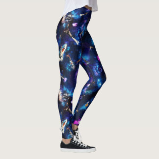 Katzen im Weltraum - Lustige Katzenleggings Leggings