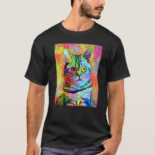 KATZEN IMPRESSIONIST Kätzchen Kitty Ich Bin Eine K T-Shirt