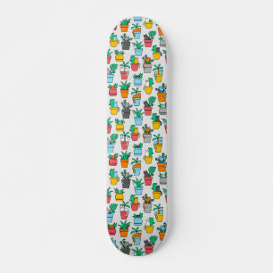 Katzen in den Blumentöpfen Skateboard