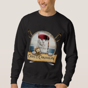 Katzen in der Karibik - Niedliche weiße Katze für Sweatshirt