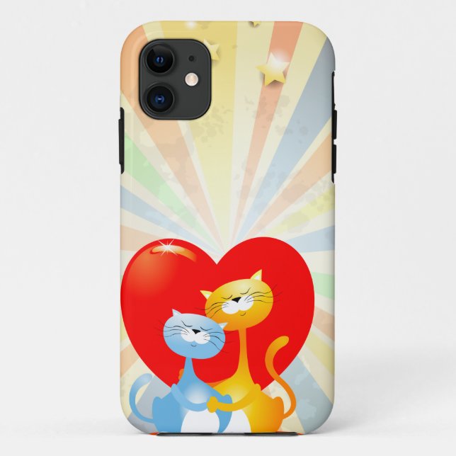 Katzen in der Liebe Case-Mate iPhone Hülle (Rückseite)