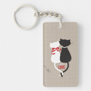 Katzen in der Liebe Schlüsselanhänger