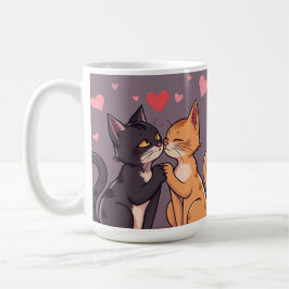 Katzen in der Tasse Liebe Valentinstag