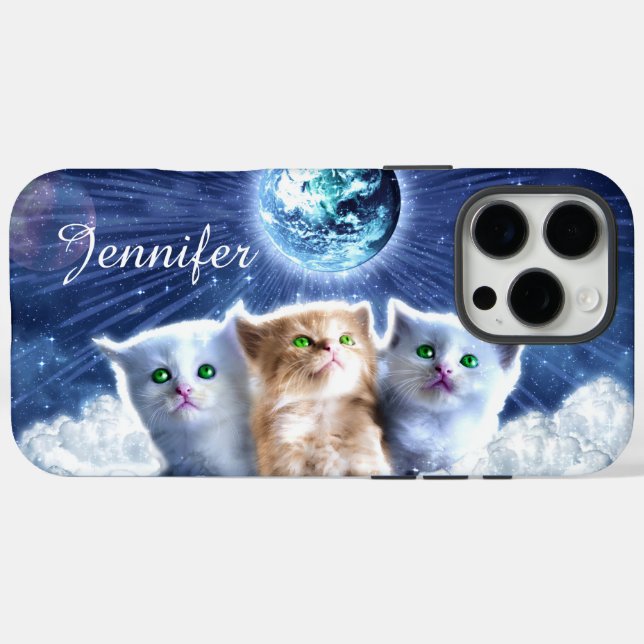 Katzen in der Wolke iPhone 16 Pro Max Hülle (Rückseite (Horizontal))