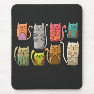 Katzen in Folge Mousepad
