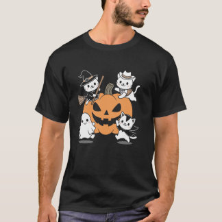 Katzen in Halloween-Kostümen T-Shirt